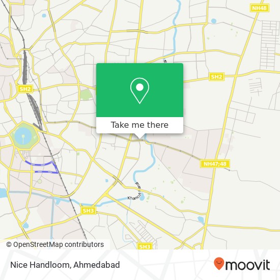 Nice Handloom, Ahmedabad GJ map