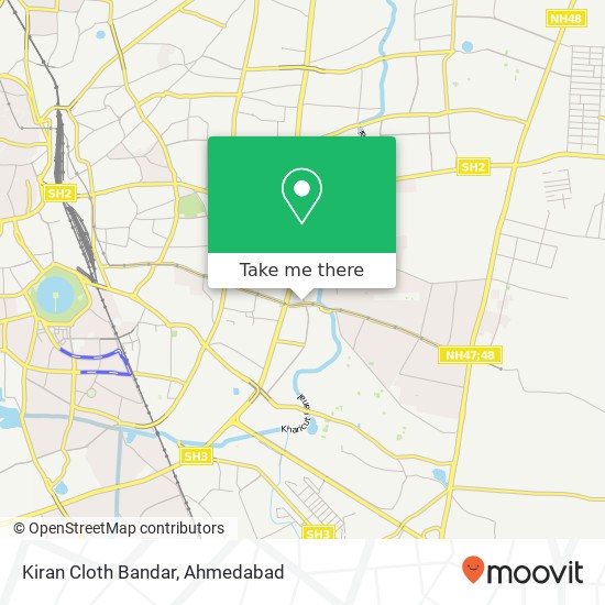Kiran Cloth Bandar, Ahmedabad GJ map