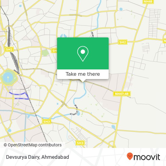 Devsurya Dairy, Ahmedabad GJ map