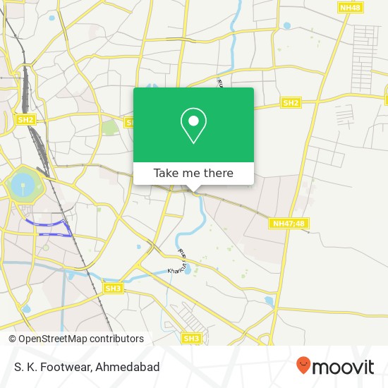 S. K. Footwear, Mahadev Nagar Road Ahmedabad GJ map