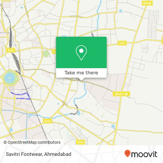 Savitri Footwear, Mahadev Nagar Road Ahmedabad GJ map
