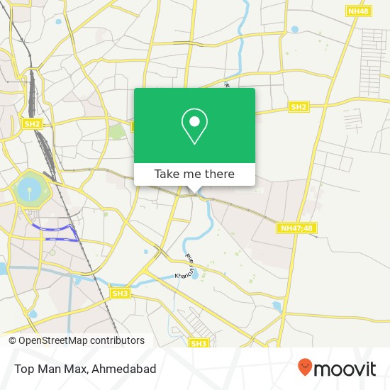 Top Man Max, Ahmedabad GJ map