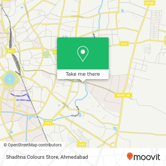 Shadhna Colours Store, Mahadev Nagar Road Ahmedabad GJ map