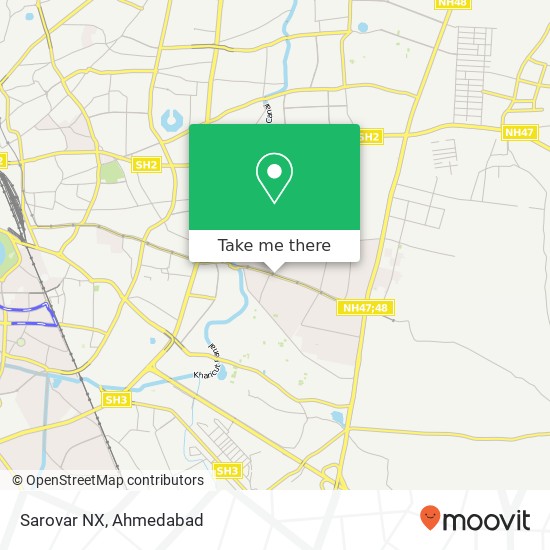 Sarovar NX, Mahadev Nagar Road Ahmedabad GJ map