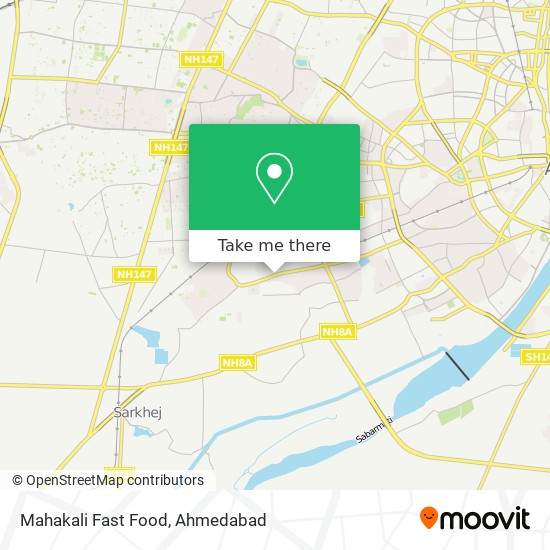 Mahakali Fast Food map