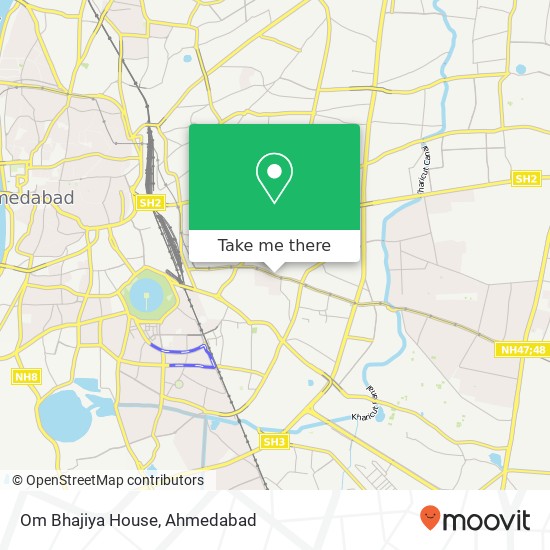 Om Bhajiya House, Ahmedabad GJ map