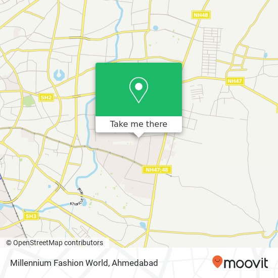 Millennium Fashion World, Vastral Road Ahmedabad 382418 GJ map