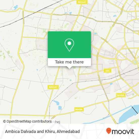 Ambica Dalvada and Khiru, Ahmedabad 380015 GJ map