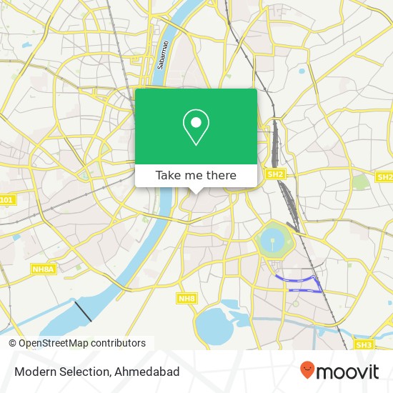 Modern Selection, Ahmedabad GJ map