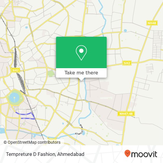 Tempreture D Fashion, Rajendra Park Road Ahmedabad GJ map