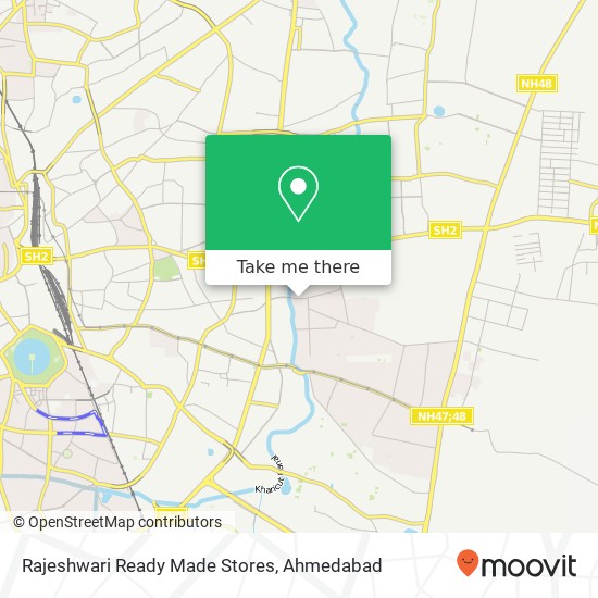 Rajeshwari Ready Made Stores, Ahmedabad GJ map