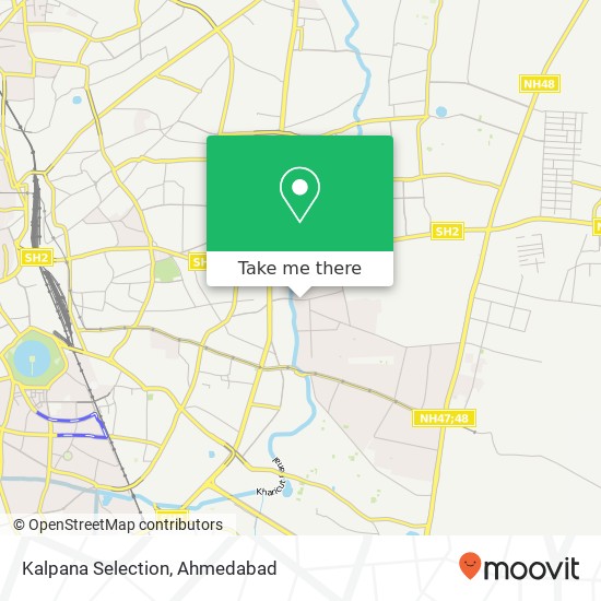 Kalpana Selection, Rajendra Park Road Ahmedabad GJ map