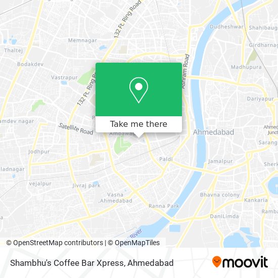 Shambhu's Coffee Bar Xpress map