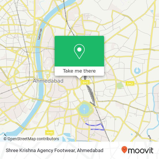 Shree Krishna Agency Footwear, Ahmedabad GJ map