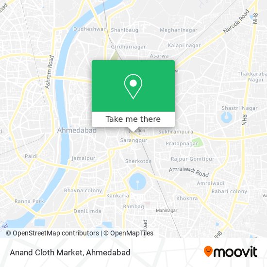 Anand Cloth Market map