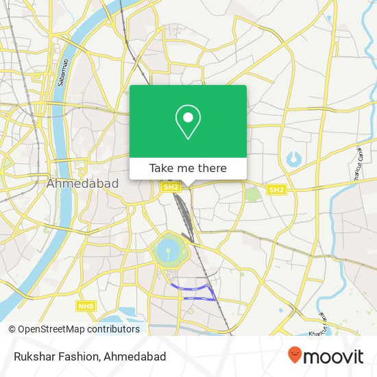Rukshar Fashion, Rakhial Road Ahmedabad GJ map