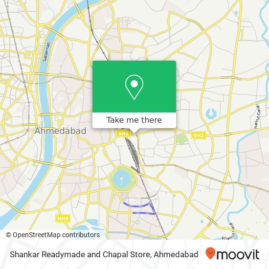 Shankar Readymade and Chapal Store, Rakhial Road Ahmedabad GJ map