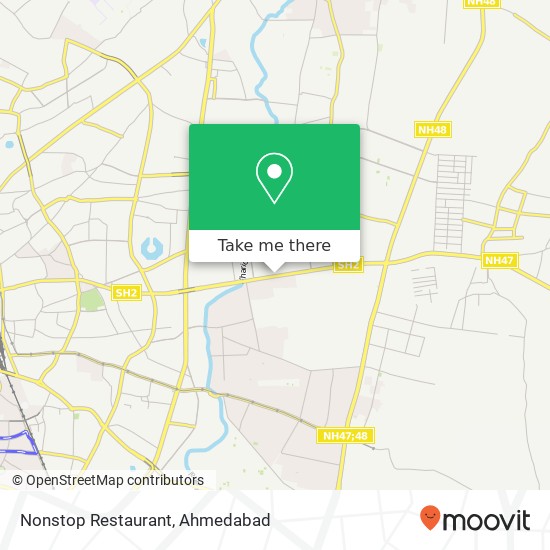 Nonstop Restaurant, Ahmedabad GJ map