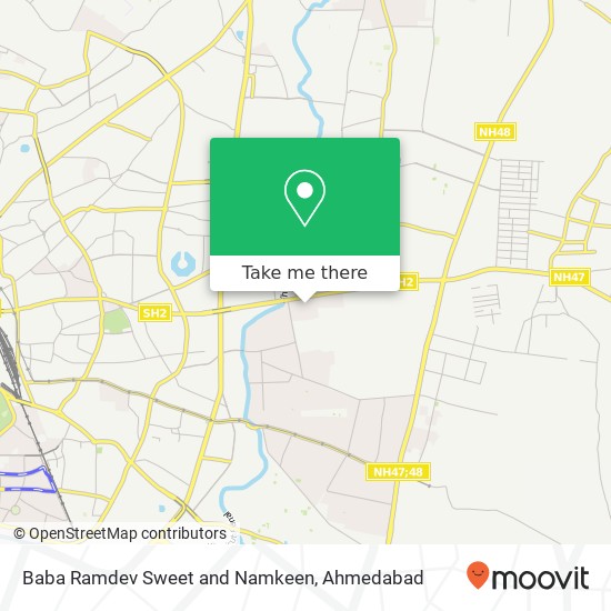 Baba Ramdev Sweet and Namkeen, G. I. D. C Road Ahmedabad 382415 GJ map