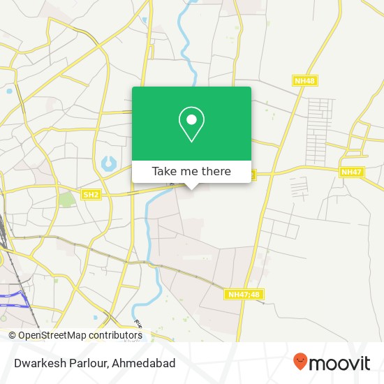 Dwarkesh Parlour, Ahmedabad GJ map