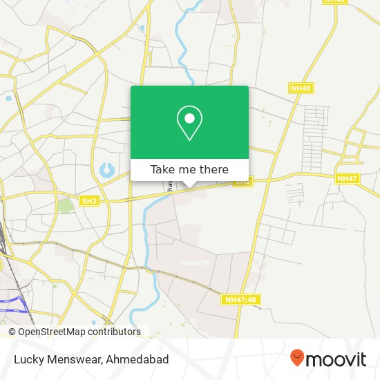 Lucky Menswear, Odhav Road Ahmedabad GJ map