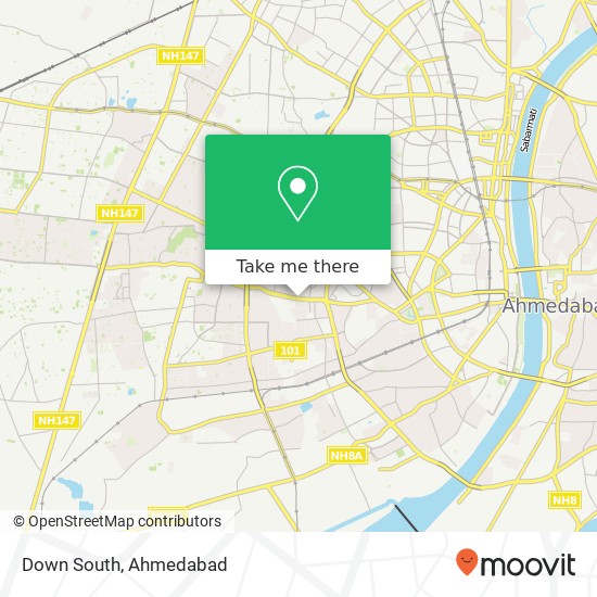 Down South, Ahmedabad 380015 GJ map