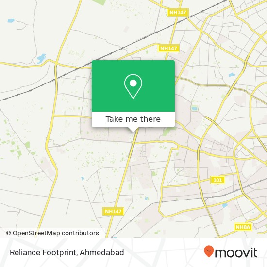 Reliance Footprint, Service Road Ahmedabad 380058 GJ map