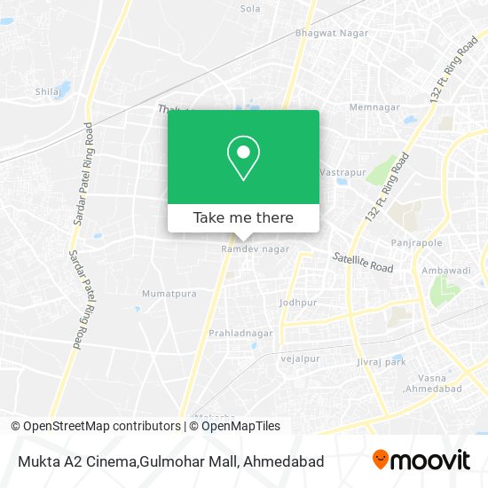 Mukta A2 Cinema,Gulmohar Mall map
