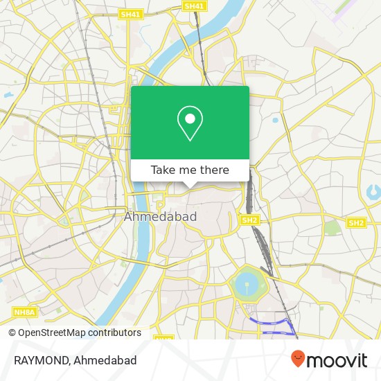RAYMOND, Swargia Shree H B Kapadiya Chowk Ahmedabad GJ map