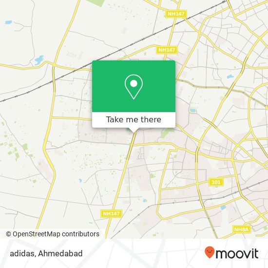 adidas, Service Road Ahmedabad 380058 GJ map