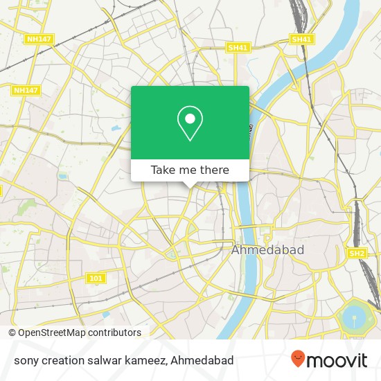 sony creation salwar kameez, C G Road Ahmedabad 380009 GJ map