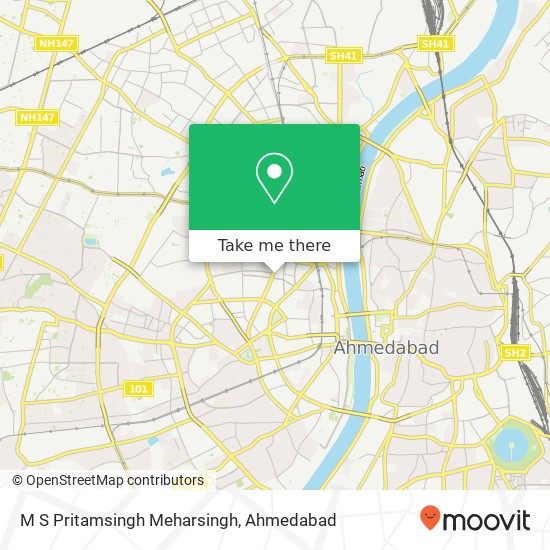 M S Pritamsingh Meharsingh, Ahmedabad GJ map