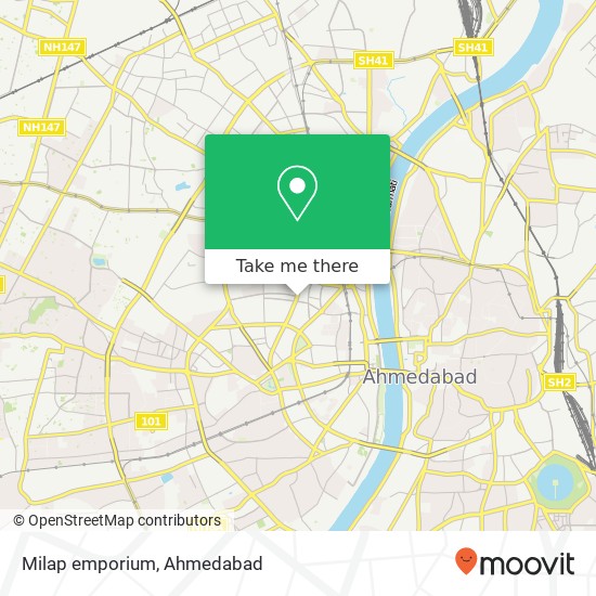Milap emporium, Ahmedabad GJ map