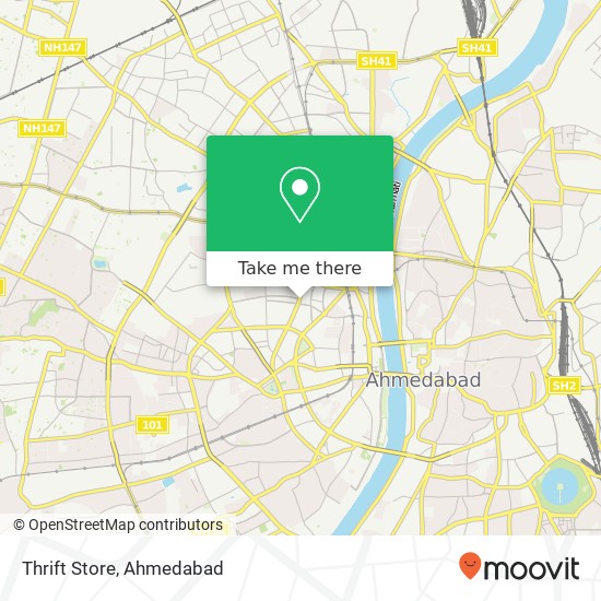 Thrift Store, Ahmedabad GJ map