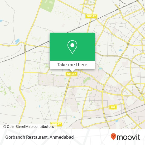 Gorbandh Restaurant, Service Road Ahmedabad 380054 GJ map