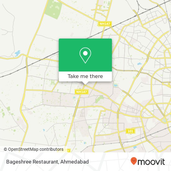 Bageshree Restaurant, Judges Bungalow Road Ahmedabad GJ map