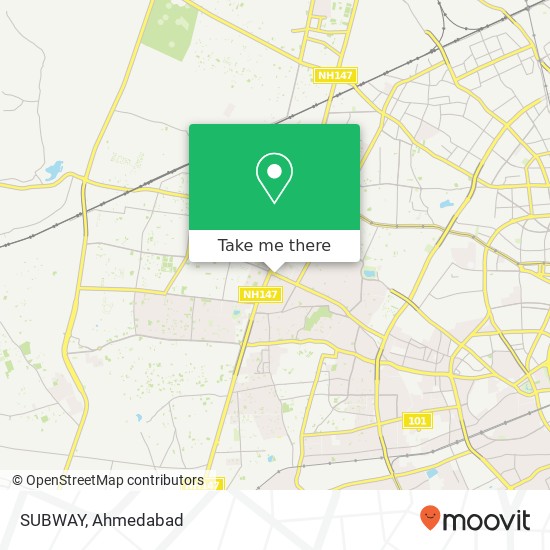 SUBWAY, Judges Bungalow Road Ahmedabad 380054 GJ map