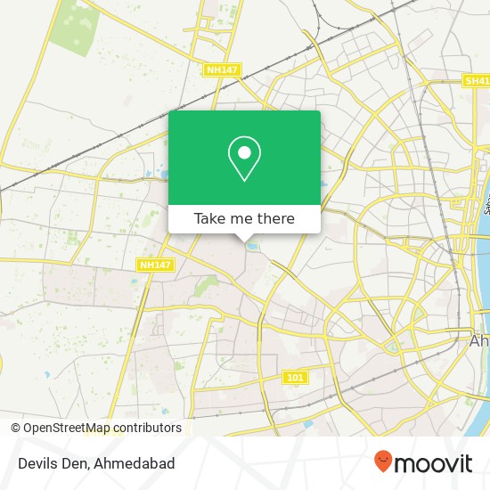 Devils Den, Bodakdev Road Ahmedabad GJ map