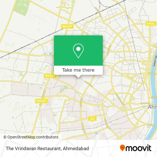 The Vrindavan Restaurant map