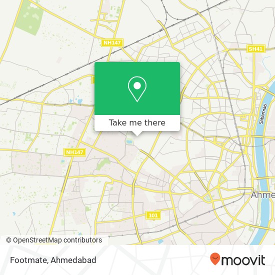 Footmate, Alphaone Mall Road Ahmedabad 380052 GJ map