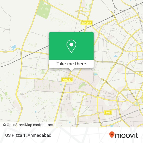 US Pizza 1, Service Road Ahmedabad 380054 GJ map
