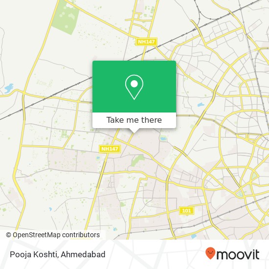 Pooja Koshti, Ahmedabad GJ map