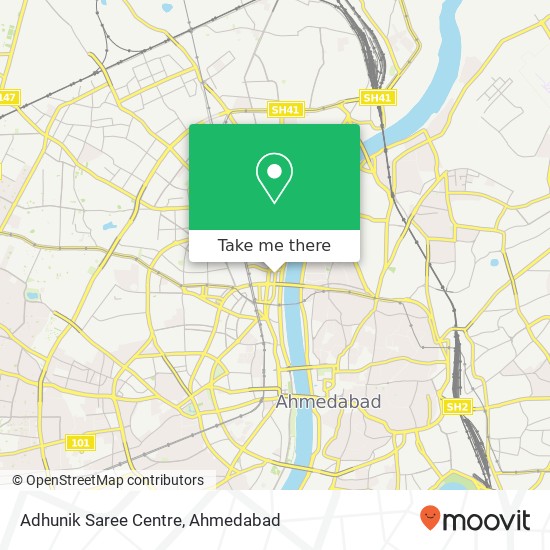 Adhunik Saree Centre, Usmanpura Marg Ahmedabad 380009 GJ map