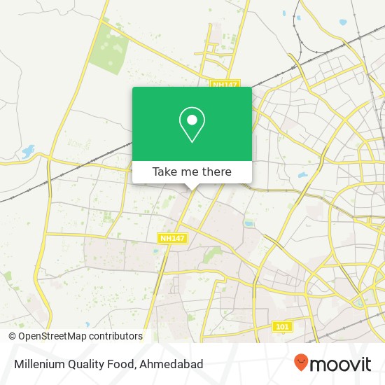 Millenium Quality Food, Service Road Ahmedabad 380058 GJ map