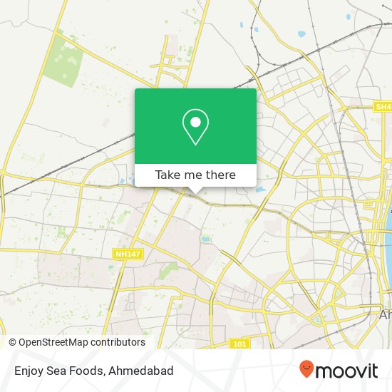 Enjoy Sea Foods, Drive in Road Ahmedabad 380052 GJ map