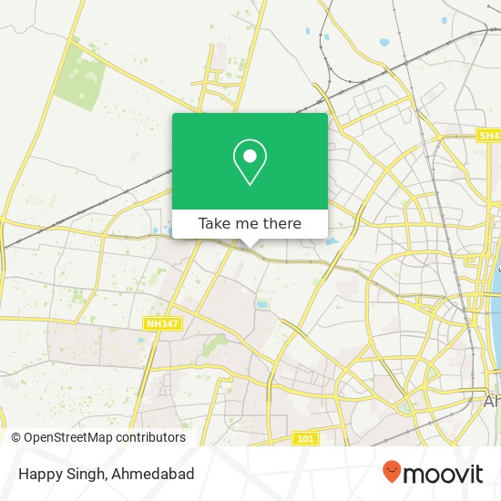 Happy Singh, Drive in Road Ahmedabad GJ map