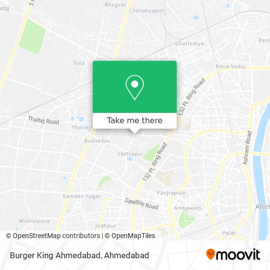 Burger King Ahmedabad map