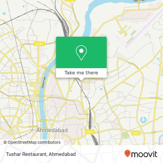 Tushar Restaurant, Amadavad 380004 GJ map