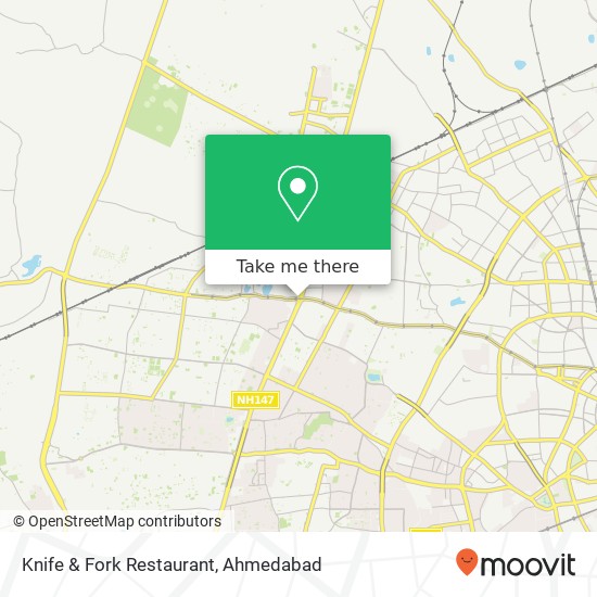 Knife & Fork Restaurant, Thaltej Cross Road Ahmedabad 380058 GJ map