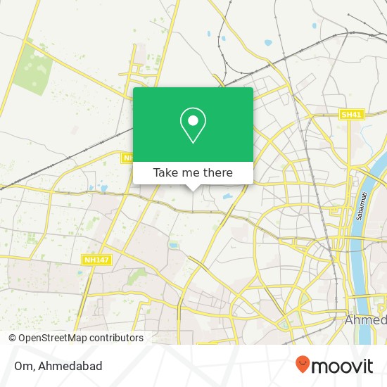 Om, Gurukul Road Ahmedabad GJ map